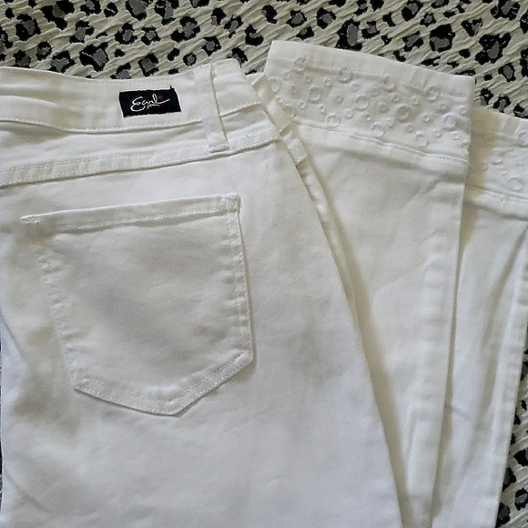Earl jean white jeans  size 10 - Picture 6 of 7